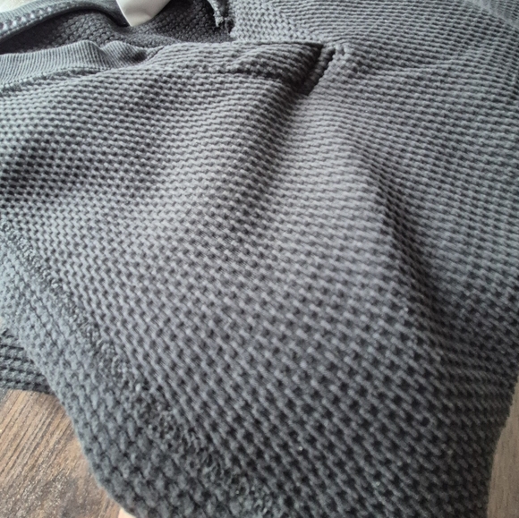 Nike Yoga Dri-Fit Long Sleeve Shirt waffle thermal Oversize Sweatshirt Sweater S - Picture 3 of 5